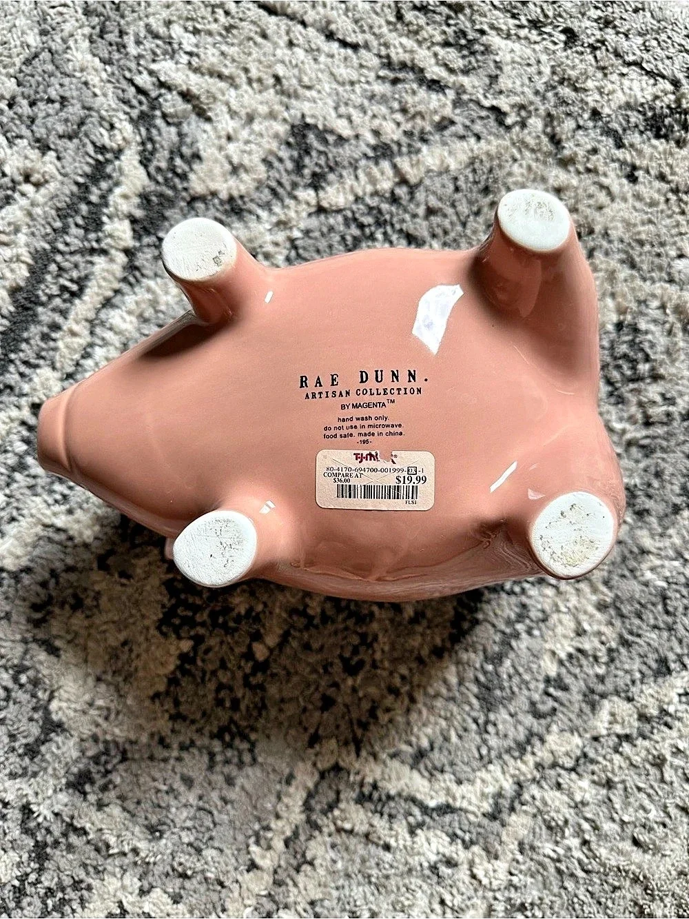 Rae Dunn OINK Pink Pig Farmhouse Set